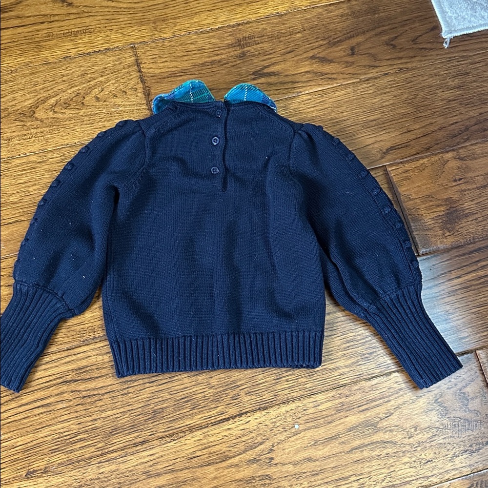 Navy Sweater with Blue Plaid Pants Set - Picture 3 of 5